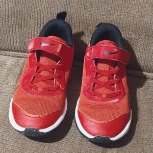 Nike Sneakers, Boy Size Big 1Y, red and black in color